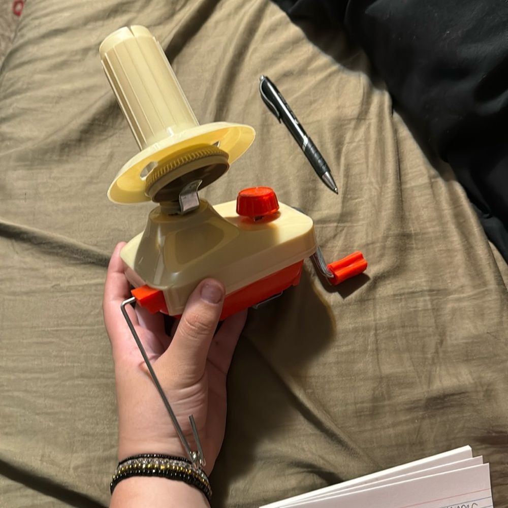 Needle craft yarn ball winder